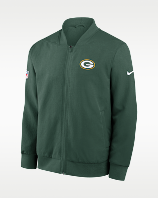 Green Bay Packers Sideline Men's Nike NFL Full-Zip Bomber Jacket